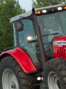 FEATURES AND BENEFITS MASSEY FERGUSON 6400 SERIES A-Post Exhaust The location of the exhaust on the