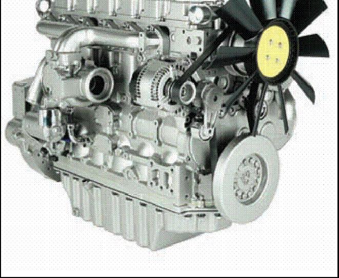 FEATURES AND BENEFITS MASSEY FERGUSON 6400 SERIES PERKINS DIESEL ENGINE The Perkins 1106D engine features common rail electronic fuel injection, wastegate turbocharged aspiration, and air to air