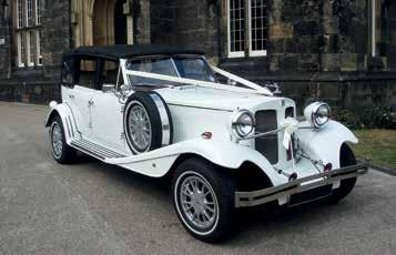 Matching pair available White Beauford Tourer Convertible (Black Roof) This 1930 s style