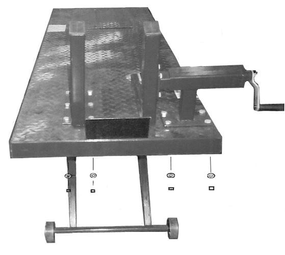 (See Figure D.) To Install The Vise Assembly: VISE ASSEMBLY (4, 6, 7) WASHER (29) NUT (27) FIGURE E 1.