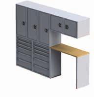shelf Closet Unit CL--45-1 1 shelf Locker Unit LK--16-1 Std. coat hooks Drawer Unit (Custom) DU--30.