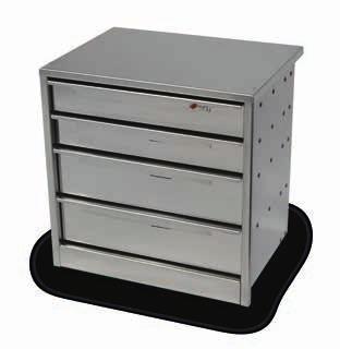 SU # # # SHELVING UNIT 48 72 48 DRAWER UNIT Available dividers organize parts and tools.