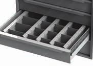 DRAWER UNIT STANDARDS 42 48 DIVIDERS: Dividers are included as full or half set.