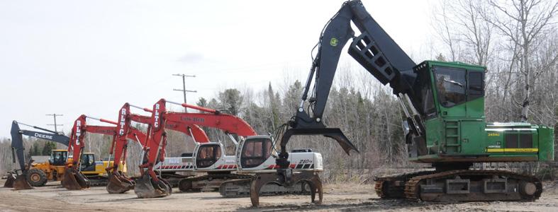 FORESTRY EQUIPMENT 2935 HRS ON METER JOHN DEERE 290G LC hydraulic excavator JOHN DEERE (2014) 2454D LOGGER forestry swing machine with JOHN