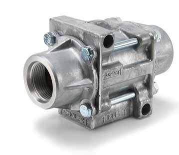 Thermal Bypass Valves TH Series Maintain Optimum Fluid Temperature Parker s thermal bypass valve will modulate fluid temperature by shifting return line flow through the cooler, or bypassing it