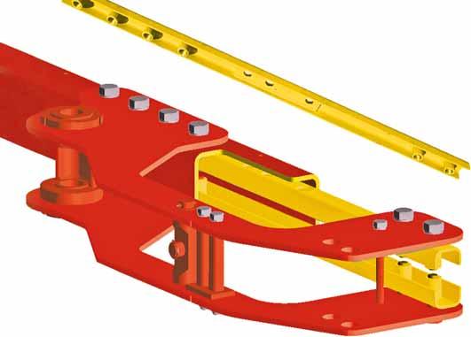 SERVO 35, 35 S and 45, 45 S In the SERVO Series 35 and 45, the inside of the continuous plough beam, made from micro-alloyed fine-grain steel, is additionally strengthened by two bolted