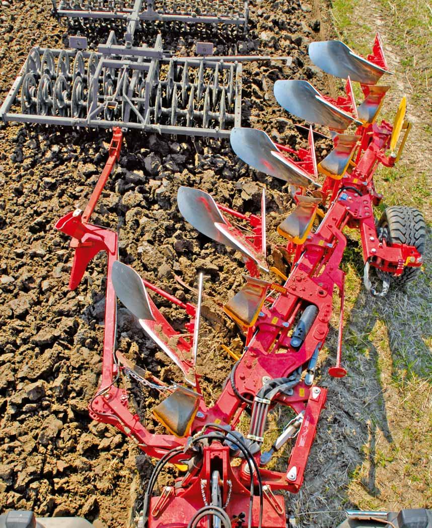 Ploughing with a furrow press When ploughing with a furrow press the furrows created by the plough are consolidated straight away.