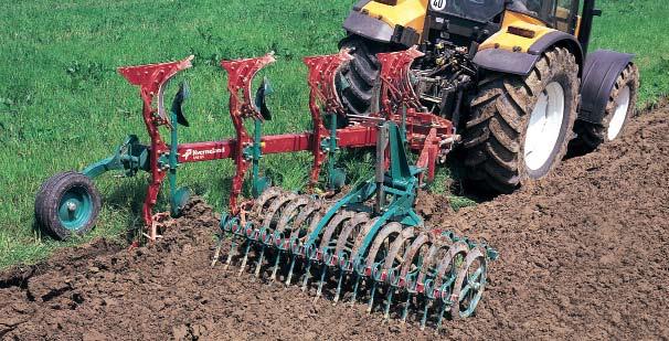 Available as: 2- to 5-furrows Kverneland EM/LM 3- and 4-furrow models can be extended by one body. One-piece mainframe for strength and flexibility.