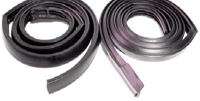 They also feature the correct molded ends for proper look and function. 1963-1965 Door weatherstrip with molded ends. DWS635...$69.00 pr. 1966-1970 Door weatherstripping with molded ends. DWS660...$84.