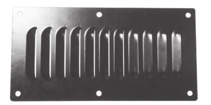 12 (130mm) high x 11.97 (304mm) wide. 24-0025 Grill Steel 12 (304.