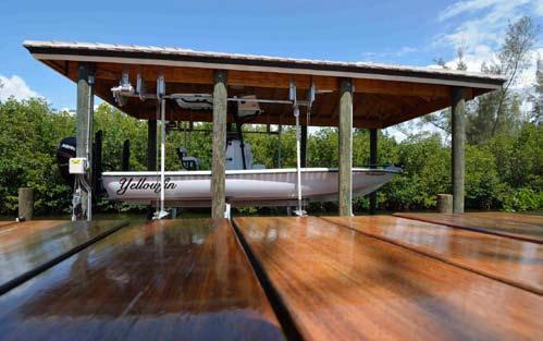 Antigua Single Drive Boat House Lift