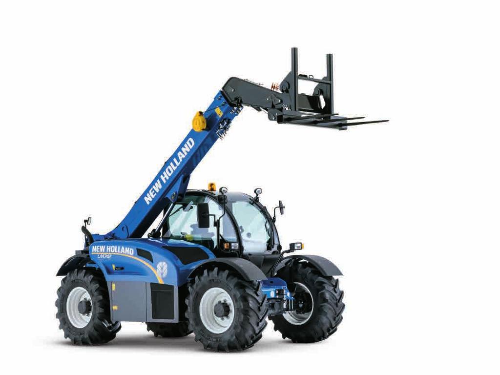 6 7 DESIGN AND DURABILITY STRENGTH BY DESIGN New Holland has made a huge investment in designing and testing that exceeds $15 million US in the all-new LM Standard and Elite series.