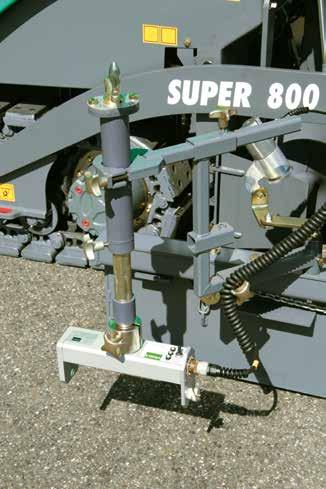The SUPER 800 s powerful and economical engine runs very quietly, making the paver ideal for use in urban areas.