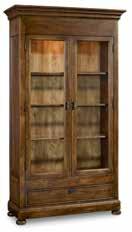 x 30 1/2H (138 x 77 cm) shown on page 9 5447-75908-TOFFEE Display Cabinet Two glass doors, touch light, three adjustable
