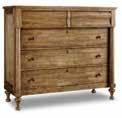 5447-90015-TOFFEE Bachelor s Chest Two drawers, drop in felt liner in top drawer, cord clip 39W x 19D x 32 1/4H (99 x 48 x 82 cm) shown on page 18
