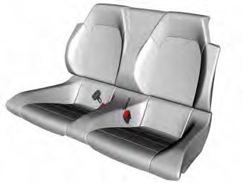 Seatbelts E204921 E142588 2. To unfasten, press the release button and remove the tongue from the buckle.