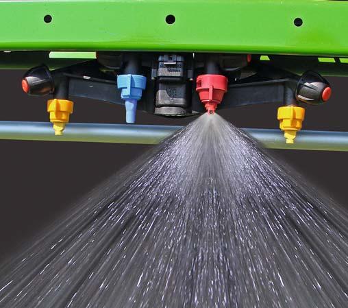 The aim is to maintain an application that offers little drift, which, in addition to nozzle choice, spray pressure and forward speed, is also achieved by maintaining the correct boom height.