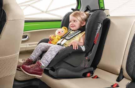 The child seats feature variability and numerous setting options to adapt them to the changing size of your children.