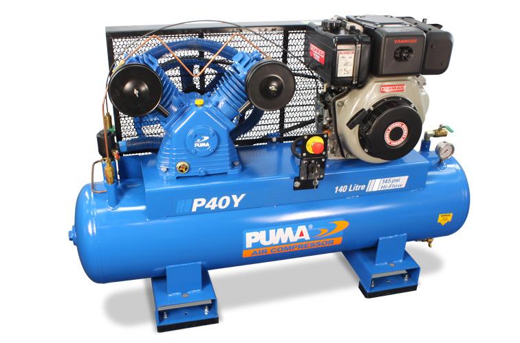 Yanmar Diesel Air Compressors Puma air compressors are now available in Australia powered by Yanmar diesel engines for use in critical safety environments.