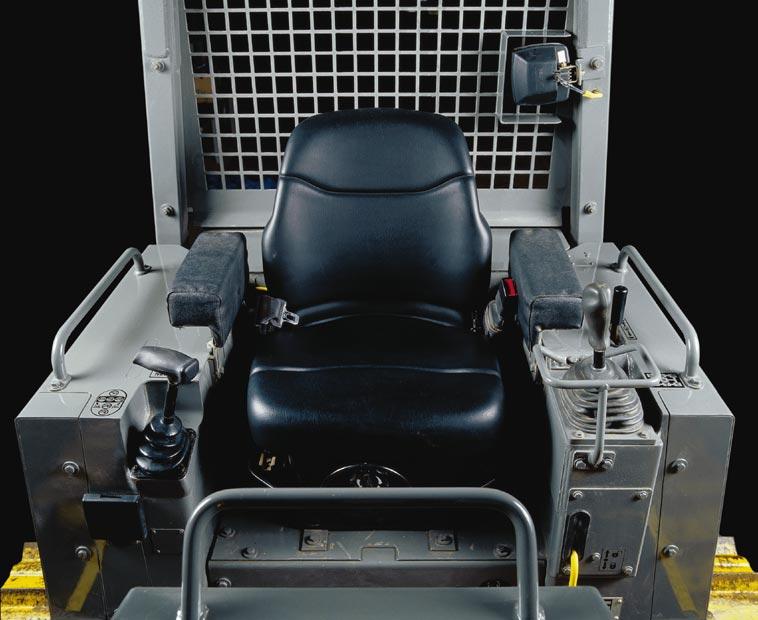 OPERATOR S S COMPARTMENT The walk-through operator s compartment is spacious and comfortable.