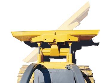 D39E/P-1 CRAWLER DOZER Frame Proven two-piece construction incorporating high-strength steel plate. Fenders and ROPS mounts are part of the frame weldment.