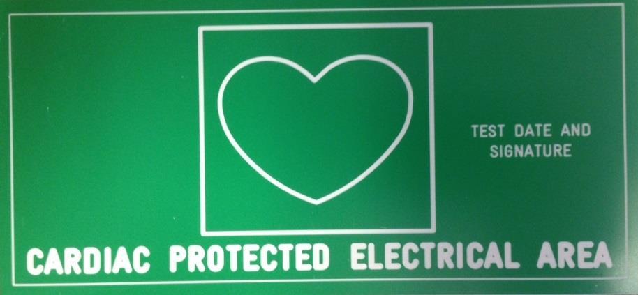 AS/NZS 3003:2011 Cardiac Protected Electrical Areas (shall comply with Section 2 and Section 4 of the standard) The following is a guide for electricians involved with electrical installations for