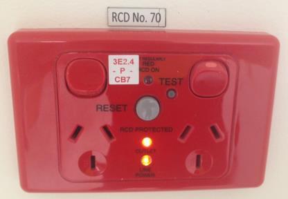 RCDs CL.2.6 (RCDs) Readily accessible and no more than 2m above floor.