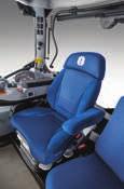 Cushions are finished in a durable dark blue cloth. All seat controls are easily identified ensuring seat adjustments are quick and easy.