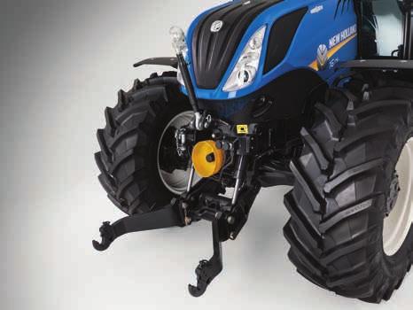 24 FRONT LOADER AND FRONT / REAR LINKAGE Productivity and flexibility guaranteed. New Holland knows that full integration by design is the best option.