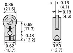 86 (22).2 (5).1 (3) Bantam roller lever Precision adjustment roller lever Dimensions Dimensions Catalog Number A B C D E F Catalog Number A B C D 3SX3-KL34.