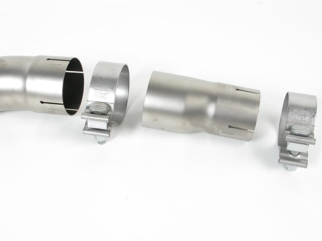 3. For Diesel model only: correctly assemble the Adapter and clamps onto the muffler link pipe (Figure 10, 11).
