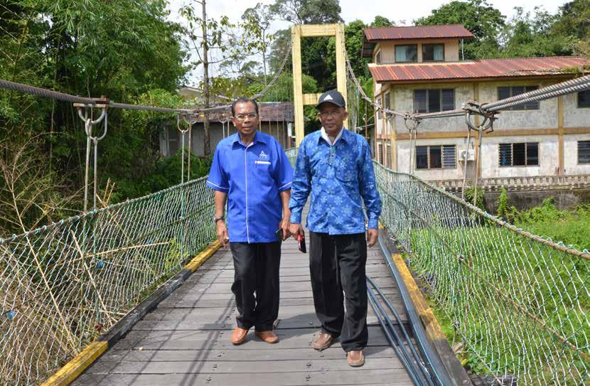 Info Semasa Oleh : Norwahi Abdullah» Timbalan Presiden ANGKASA, Tuan Haji Mutadho Bahri (kiri) diringi Pengerusi JPAN Sarawak, Tuan