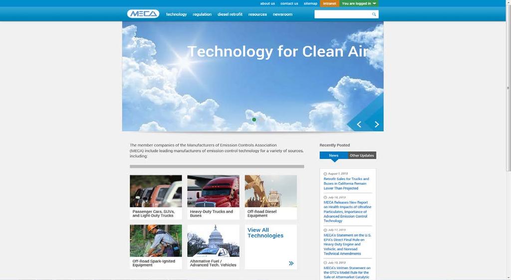 Your Emission Control Resource on the Web www.meca.