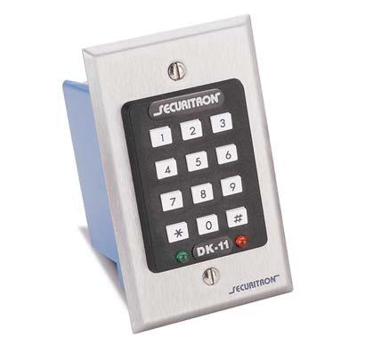 LIFETIME REPLACEMENT WARRANTY DIGITAL ENTRY SYSTEMS DIGITAL KEYPADS DK- DK- APPLICATIONS The DK- is a one piece unit intended for lower security requirements.