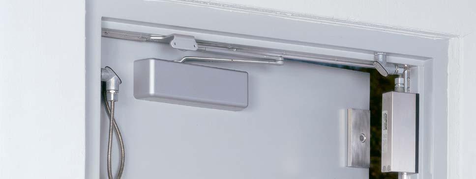 The 22 [572mm] wide housing provides adequate lock separation for internal obstructions often found in double doors. Electrically, the dual locks are controlled as one.