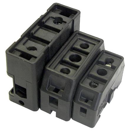 Low voltage, branch circuit fuses CUEFuse finger-safe fuse holders Gangable, finger-safe one-pole holders available in ratings of 30, 60 and amps.