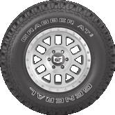 5-Row Tread Pattern with Multiple Traction Edges: Innovative tread design promotes uncompromising on and off-road traction.