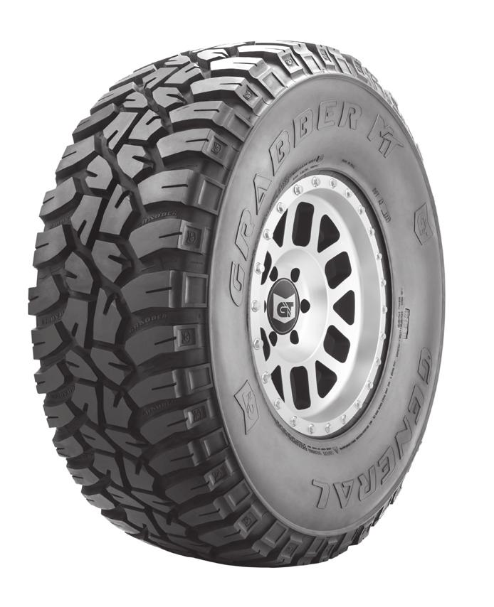 Grabber EXTREME TERRAIN, SYMMETRIC MT Born from competition, this high void mud-terrain tire provides the ultimate in off-road grip and durability, with a balance of on-road drivability.