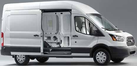 available with long wheelbase and standard with long wheelbase extended length ENGINEERED FOR UPFITTING Transit Van was developed for easy