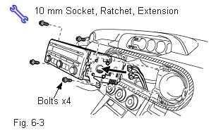 6-2) (d) Remove the four (4) bolts and remove the
