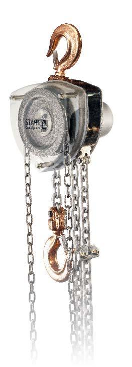 Der explosionsgeschützte Handkettenzug SHKex The SHKex explosion-protected manual chain hoist STAHL CraneSystems is recognised internationally as an explosion protection specialist and is a world
