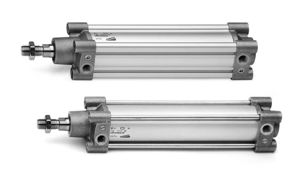 > Series 63 cylinders CATALOGUE > 206 Series 63 cylinders - Aluminium tube and profile New Single and double-acting, magnetic, cushioned Versions: standard, low friction, high and low temperatures ø