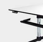 * 1b Continuously height-adjustable for screens weighing up to 12 kg. 2 Flat screen support bar The bracket is inserted into the adaptation points.