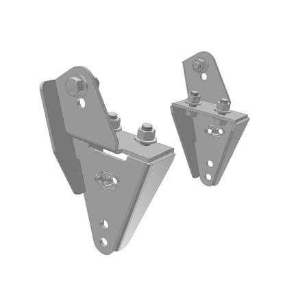 OUO 3 Leaf Spring Top Adapter When your U-Bolts point down and you have 3 Leaf springs these Adapters let you use the Adjustable Position feature in the block to move the axle forward to keep the