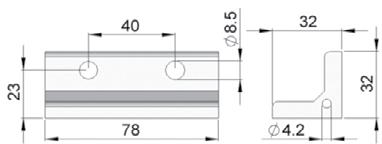 AB-32x40 Angle Bracket for Support Beam