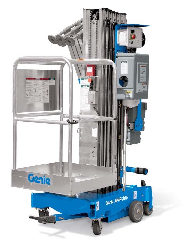 Convenient, Versatile Access Genie AWP Super Series aerial work platforms are an industry favorite due to their ease of use, convenience and fl exibility.