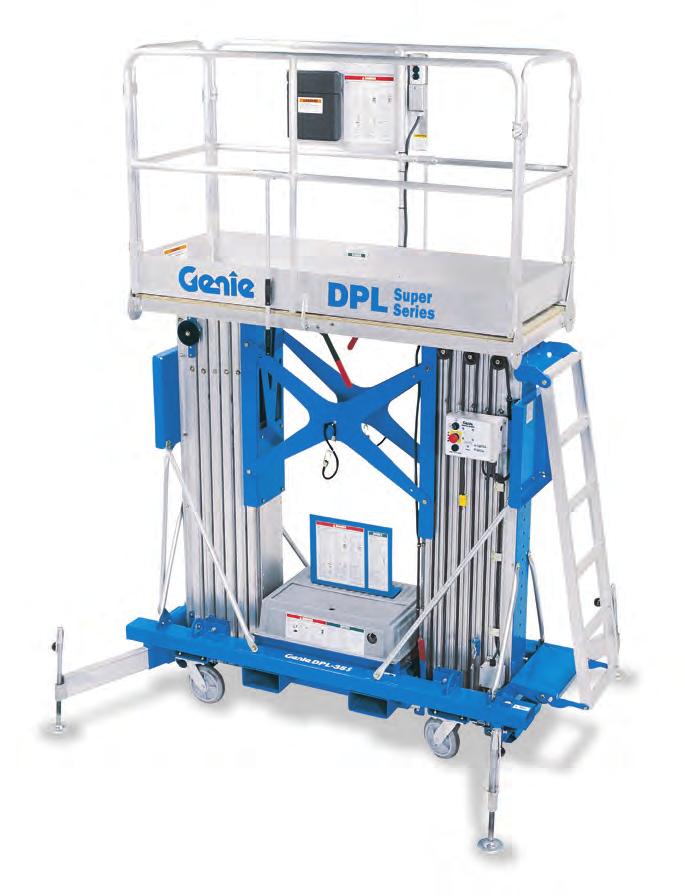 Convenience and Value The Genie DPL Super Series lift is a cost-effective two-worker option.