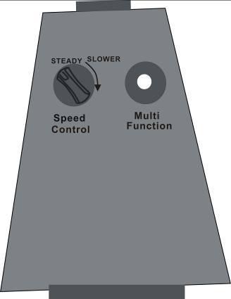 Rotate the SPEED CONTROL knob to determine the speed of the function selected 2. Push MULTI FUNCTION button to select the motion effect you desired.
