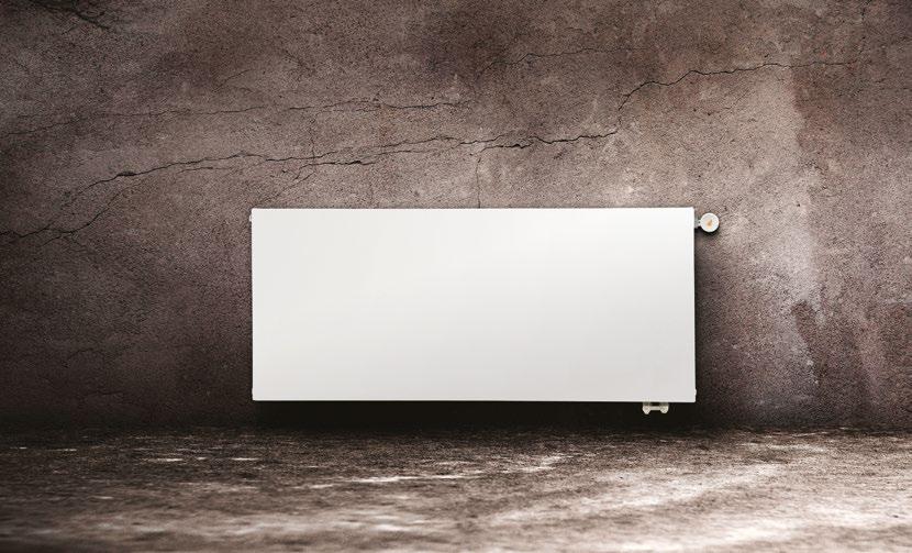 PANEL RADIATORS The Plan Compact Ventil combines the timeless beautiful elegance of a perfectly flat front with the advantages of an integrated valve connection.