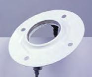 plate, mounts to flange type drum cover. Converts flange mount to standard bung opening.